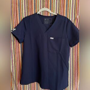 Figs scrubs set. Navy blue. Size small. “AYA embroidery”